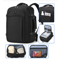 Sac à dos pour ordinateur portable, unisexe, personnalisable, pour les trajets quotidiens, décontracté, grande capacité, extensible, résistant à l'eau, séparation sec/humide