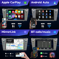 Radio para Auto BQCC de 9 Pulgadas con Pantalla Táctil IPS Android, Reproductor Multimedia MP5 con Carplay, FM, AM, RDS, Bluetooth, Estéreo para Toyota Camry (2006-2011)