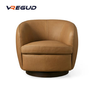 كراسي استلقاء حديثة بسيطة ومصممة مبتكرة من الجلد لغرفة المعيشة في الفندق ، استخدام غرفة النوم وتناول الطعام غير الرسمي - Product Image 2