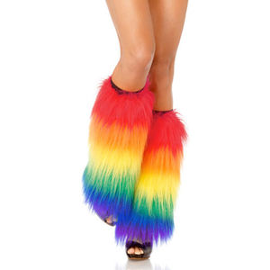 Penghangat Kaki Pelangi Fuzzy LGBT Gay Pride - Product Image 1