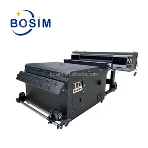 Bosim 1.3m 9 colori fluorescente dtf stampante i3200 grande formato pet pellicola di trasferimento per t-shirt jeans con cappuccio macchina da stampa tessuto