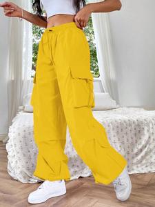 2026 vente en gros de haute qualité unisexe multi-poches sarouel Offre Spéciale les femmes <span class=keywords><strong>Jogging</strong></span> salopette de sport - Product Image 5