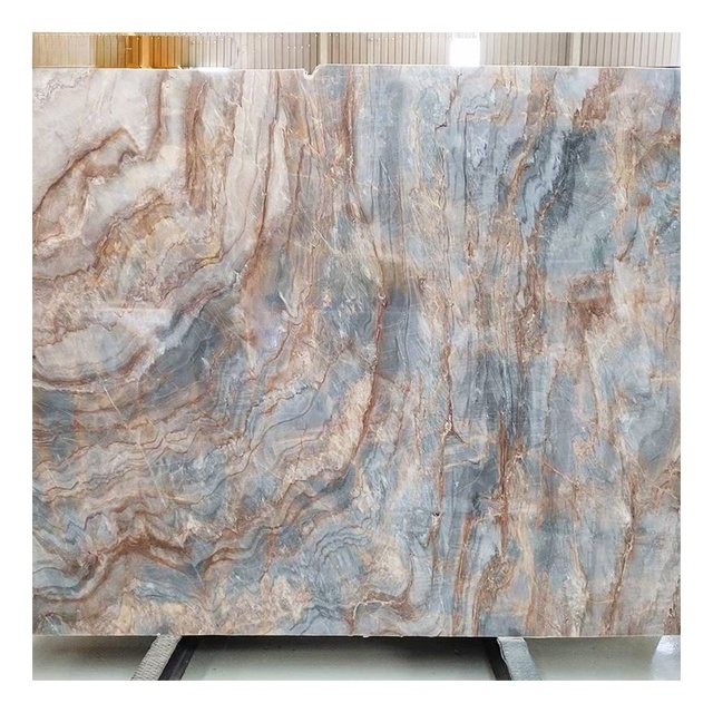 Luxury Royal Blue Marble Slabs for Kitchen Islands, Villa Staircase Tiles, Sandwich Wall Panels, and Bathroom Vanity Countertops