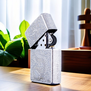 <span class=keywords><strong>Briquet</strong></span> à kérosène en métal à motif <span class=keywords><strong>serpent</strong></span> Zorro original, personnalisé, minimaliste, élégant, cadeau du Nouvel An pour hommes, coupe-vent - Product Image 5