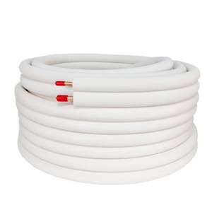 Réfrigérant isolé <span class=keywords><strong>cuivre</strong></span> Tube <span class=keywords><strong>tuyau</strong></span> Offre Spéciale climatiseur ligne ensemble cvc paire bobine ac crêpe bobine pour <span class=keywords><strong>climatisation</strong></span> - Product Image 5
