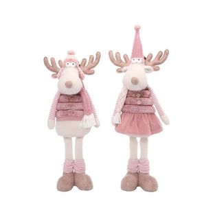 Adorno Navideño Festivo de Pareja de Ciervos, 2 Piezas, Lindos Ciervos Decorativos de Pie para Decoración del Hogar en Invierno - Product Image 4
