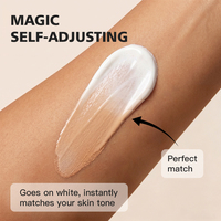 Fond de teint liquide à ajustement de couleur adaptatif, fini impeccable, couvrance totale, imperméable, respirant, léger