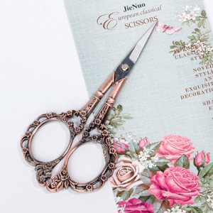 Scissors Nail Ready Stock Vintage Stainless Steel Cuticle Precision Beauty Grooming Cuticle Scissors Nose Hair Eyebrow Eyelash Nail Scissors