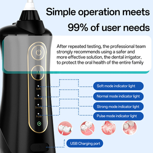 2025 Venta caliente portátil Ipx7 <span class=keywords><strong>Dental</strong></span> Water Flosser para limpieza de dientes <span class=keywords><strong>Irrigador</strong></span> oral inalámbrico con 4 modos - Product Image 4