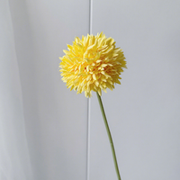Fleur de pissenlit artificielle en gros pour la décoration intérieure, tête unique en tissu de soie pour accessoires de décoration de mariage et de fête