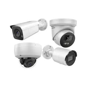 Luz estroboscópica Acusense de 4MP y advertencia audible Red de torreta fija 2K CCTV Red IP Cámara DE SEGURIDAD Visión nocturna IP67 NVR 30 M