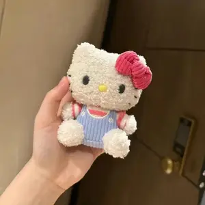 Ruunjoy wholesale hot Y2k kt plush dolls kawaii anime cartoon curly hair soft bag pendant Gift mini stuffed plush toys keychain