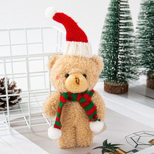 Handmade Christmas Bear Plush Toys Modern <b>Hanging</b> <b>Ornaments</b> for Clothing Bags Keychains Baking Decorations - Product Image 5