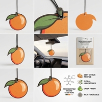 Désodorisant de voiture personnalisé parfumé aux fruits, carte aromatique suspendue, déodorant floral, décoration intérieure