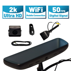 Caméra de tableau de bord avec écran de 9,35 pouces pour streaming multimédia, caméras doubles avant et arrière avec vision nocturne pour Xiaomi U7 BYD - Product Image 1