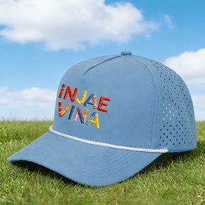 Casquette de camionneur en maille respirante à 5 panneaux de haute qualité en gros, visière incurvée, usine du Vietnam - Product Image 4