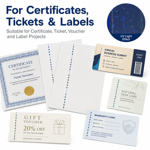 Papier de sécurité UV biodégradable double face pour certificats, billets, bons, protection de la marque, documents anti-contrefaç<span class=keywords><strong>on</strong></span> - Product Image 4