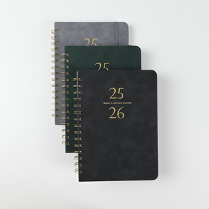 Agenda scolaire 2026-2027 avec spirale, liste <span class=keywords><strong>de</strong></span> tâches, mise en page <span class=keywords><strong>calendrier</strong></span> et design <span class=keywords><strong>de</strong></span> couverture élégant - Product Image 1