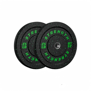 แผ่นน้ำหนักบาร์เบลแบบกันกระแทกทำจากยางรีไซเคิลหลากสี รุ่น CZ Rouser Fitness Series  แบบพกพา เป็นมิตรกับสิ่งแวดล้อม ขนาดสั่งทำได้ - Product Image 1