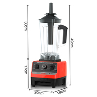 RAF R.2952 8-in-1 Elektrische Blender 2800W 20000 RPM 2,5L Kan 2L Snijbak 0,8L Molen Snelle Start Gemakkelijk Schoon te Maken Laag Geluidsniveau Keukenapparaat