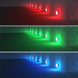 Luz solar personalizada para piscina RGB IP68, impermeable, recargable, luz ambiental subacuática para iluminación decorativa de piscinas - Product Image 5