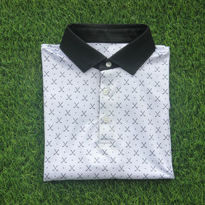 2025 nuovo Design di alta qualità Logo personalizzato di sublimazione con ricamo in poliestere Full <span class=keywords><strong>Body</strong></span> stampato all'ingrosso da uomo Polo da Golf - Product Image 5