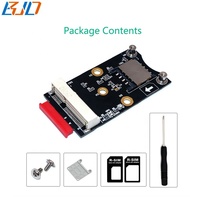 Adaptador de módem inalámbrico M.2 NGFF Key A + E a Mini PCI-E MPCIe con una ranura para tarjeta SIM para WiFi o módulo 3G 4G GSM LTE WWAN