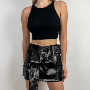 Rok sabuk pakaian kerja pelangsing pinggang tinggi kulit cerah wanita rok Fashion seksi tari anak perempuan seksi - Product Image 5