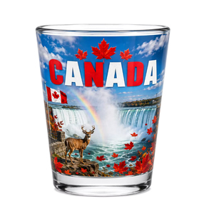 Logotipo personalizado Calcomanía 1,5 oz Vancouver Canadian Souvenir Canadá Vaso de chupito - Product Image 2