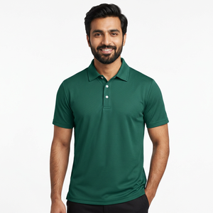 Polos de Golf Personalizados en Color Sólido, Diseño de Alta Calidad, Corte Ajustado, Logotipo Personalizado, Manga Corta, con Botones, para Hombre - Product Image 1