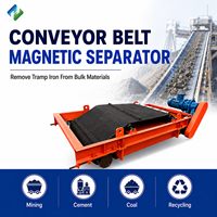 Séparateur magnétique à bande autonettoyante pour la séparation des métaux ferreux sur convoyeur