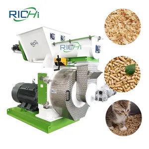 China venda superior granel de areia pinha madeira gato bexiga fazendo máquina