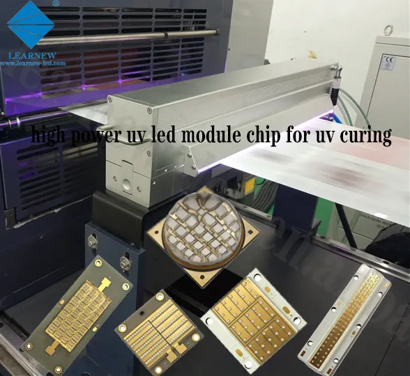 Stampante 3D usa chip ad alta potenza LED uva polimerizzazione 3w 3535 10w 6868 100w 300w 500w 365nm 385nm 395nm 405nm chip led uv ultravioletto