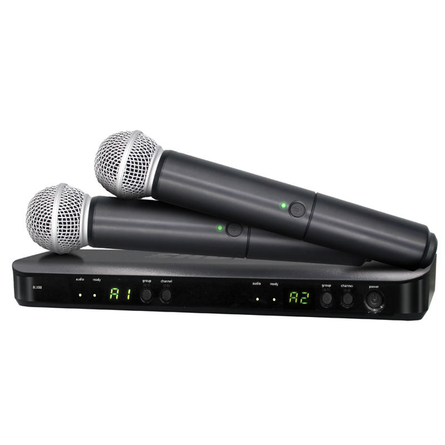 2025 BLX288/SM58a Dual Vocal Wireless System with Two SIM58a Handheld Transmitters Dynamic Microphone for Optimal Performance