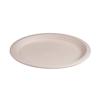 Assiette ronde de 10 pouces en fibre de canne à sucre, certifiée BPI, à base de plantes, biodégradable
