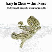 Jouet en peluche dinosaure pour chien, jouet à mâcher couineur pour chien, jouet interactif de dessin animé durable pour le nettoyage des dents, animal en peluche doux pour la dentition des chiots
