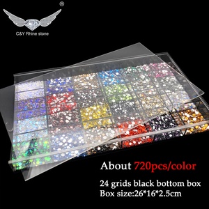 C & Y RTS คริสตัลตกแต่<span class=keywords><strong>ง</strong></span>เล็บหินขนาดรูปร่างผสมสำหรับเล็บพลอยเทียม - Product Image 5