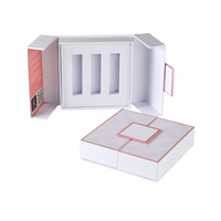 Boîte Cadeau Personnalisée de Luxe Recyclable à Fermeture Magnétique Rigide pour la Saint-Valentin, Bonbons Sucrés, Dates, avec Laminage Brillant, Gaufrage et Revêtement UV