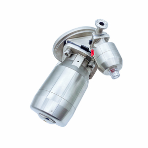 Vanne à membrane sanitaire personnalisable en acier inoxydable SS316 DN25 fond de réservoir pneumatique aseptique multicanal EPDM eau OEM - Product Image 2