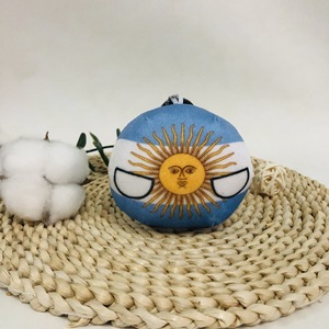 Bán buôn dễ thương 10cm polandball countryballs đồ chơi sang trọng Búp bê nhồi bông gối Túi Mặt dây chuyền mini sang trọng Keychain Mặt dây chuyền - Product Image 6