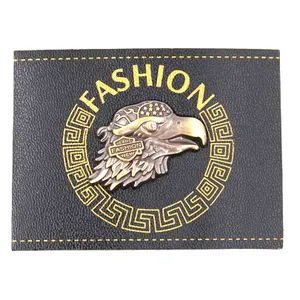 Best price high quality custom logo hot sale personal creative spot customization metal decoration leather label for jeans