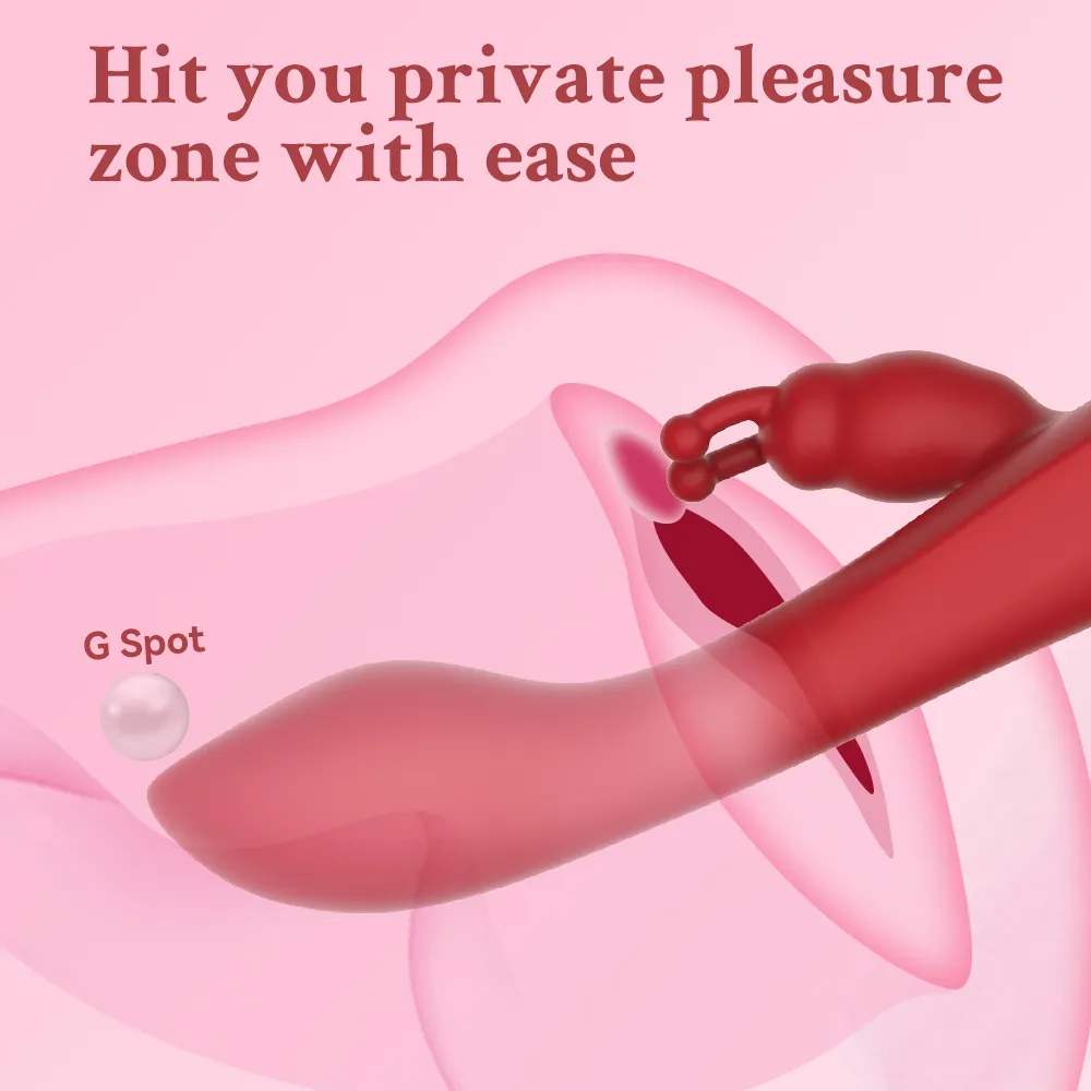 Groothandel Konijn Vibrator Oplaadbare Stuwende Vagina Witte G Spot Clitoris Stimulator Konijn Dildo Vibrator Voor Vrouwen