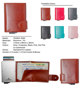 Aluminium Card Holder Nfc Business Card Holder <b>Wallet</b> <b>Small</b> Fashion Pocket Purse Slim Pop up Card Holder - Product Image 4