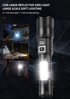 30W led rouge cob 18650 zoomable 1000lumen 800m pince à stylo aimant power bank type-c Light & Strong Light Flashlight