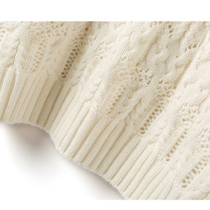 <span class=keywords><strong>Pull</strong></span> en tricot torsadé pour <span class=keywords><strong>femme</strong></span>, Style européen et américain, surdimensionné, col montant et manches longues - Product Image 4