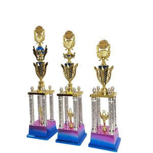 <span class=keywords><strong>Trofeos</strong></span> de Plástico en Varios Modelos Disponibles con Etiqueta de Premio Personalizada para Todos los Eventos Deportivos, Recuerdo de Competición - Product Image 3