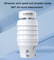 Sensor Kecepatan Angin Ultrasonik Anemometer Portabel Kecil Ekonomis 420mA 0-5V 0-10V RS485 Modbus Dengan Kompas Elektronik