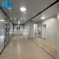 Maison préfabriquée modulaire mobile et portable en acier léger, extensible et pliable, prête à être expédiée (20 pieds, 40 pieds)