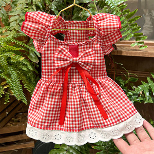 Pet <b>Clothes</b> Floral Dress Summer Breathable Skirt <b>For</b> <b>Cat</b> Dog Puppy Teddy Bichon Corgi - Product Image 3