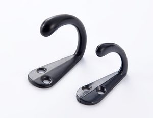 Porte-manteau simple noir pour porte-étiquettes, serviettes, manteaux et chapeaux - Product Image 4